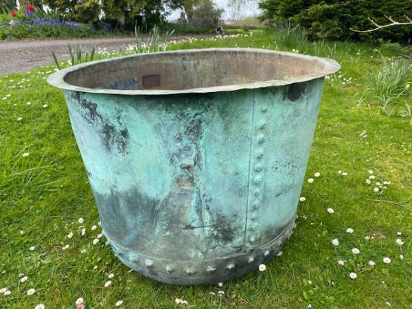 SOLD  Fabulous Natural Verdigris Green XL English Copper Copper (Stk No. 4143)