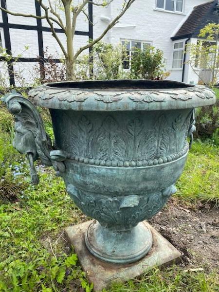  SOLD An extremely large single Bronze Urn - Leonardo Rossi (Stk No.4174)